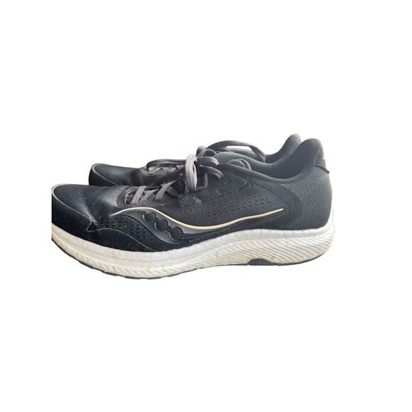 Saucony Womens Freedom 4 S10617-45 Black White Running Shoes Sneakers Size 9 - Picture 2 of 7